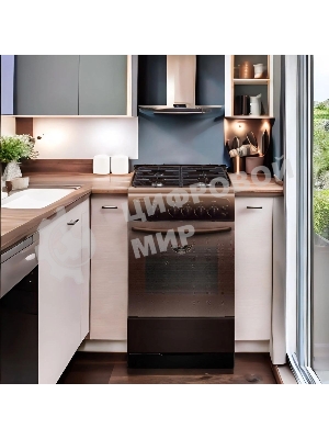 Плита газовая Gefest CG 50M04 K83 коричневый, конфорок 4 газовых, духовка 42 л, 50 см x 85 см x 57 см