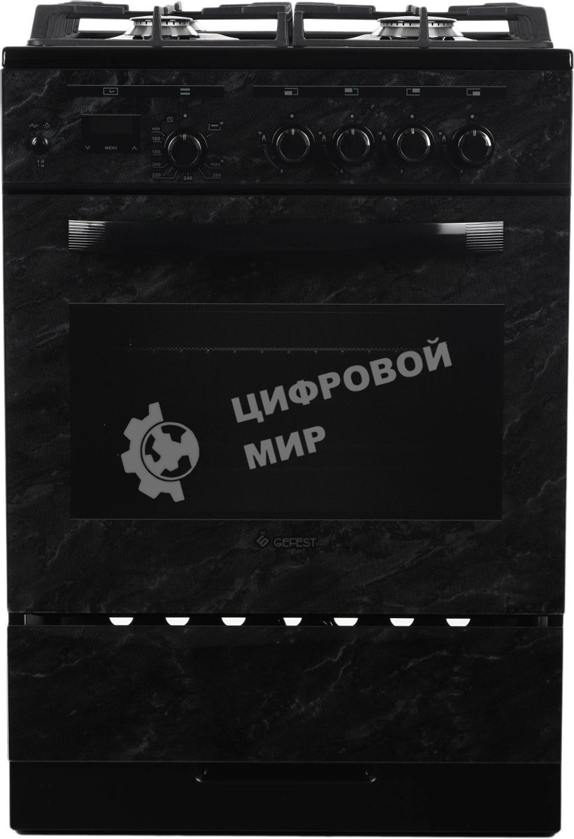 Плита газовая Gefest ПГ 6500-03 0053 черный, конфорок 4 шт, духовка 52 л, 60 см x 85 см x 60 см