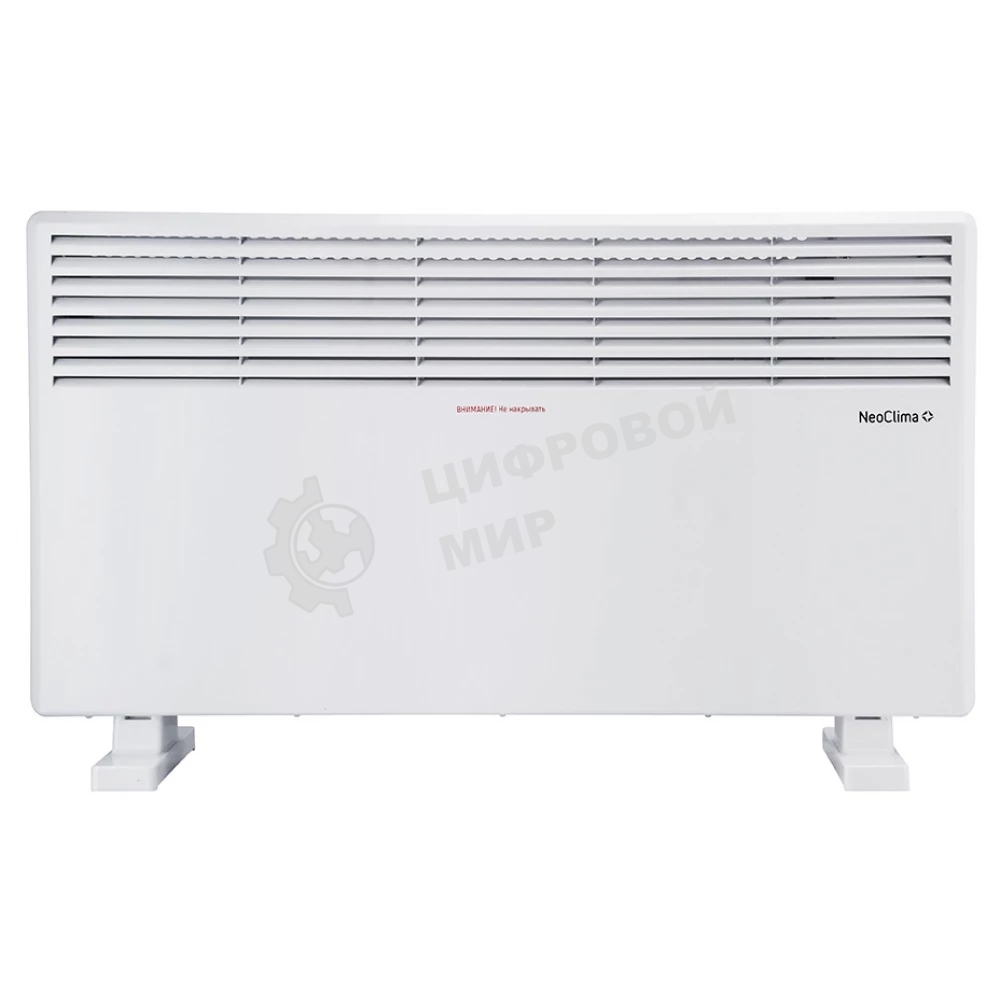 Конвектор электрический Neoclima Comforte T2.0 ЭВНА-2,0/230С2 (сшп) белый, 2000 Вт, 25 м2, термостат