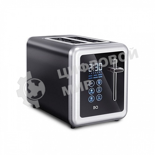 Тостер BQ T4002, 850 Вт, 7 степеней поджаривания, стальной/черный