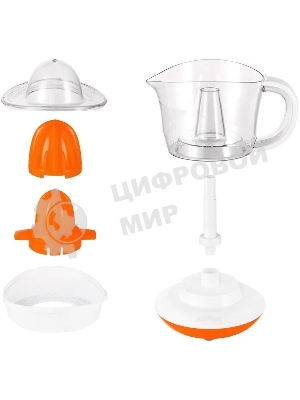 Соковыжималка цитрусовая Kitfort КТ-1148-2 25Вт рез.сок.:700мл. белый/оранжевый
