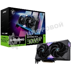 Видеокарта MSI RTX 5060 Ti 16G GAMING OC, NVIDIA RTX 5060 Ti, 16 ГБ GDDR7, 128 бит, PCI-e 5.0, 1xHDMI, 3xDP, 2647 МГц