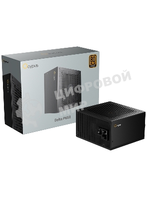 Блок питания 750W Ocypus Delta P750 (ATX, 80 PLUS Bronze, APFC, 20+4 pin, 120мм fan, PCI-E 6+2Px3, 8xSATA) (Delta-P750-B1FDBK024X-EU)