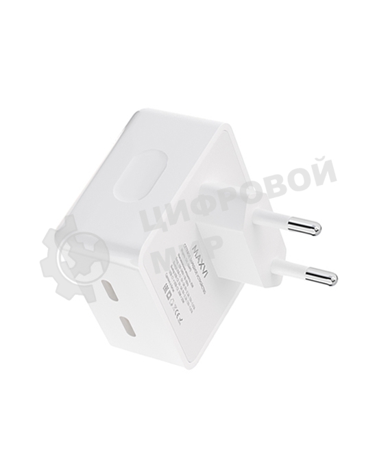 Сетевое зарядное устройство Maxvi CHL-604PD Type-C\Type-C 40W 6A (3A+3A) PD QC3.0, белый