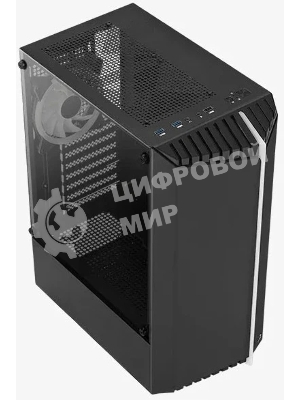 Корпус ATX AeroCool Bionic-G-BK-v2 4710562758672 черный, без БП, 2*USB 3.0, USB 2.0, HD Audio