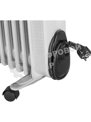 Обогреватель масляный Ресанта ОМПТ-12Н (11 секций) белый, 2500 Вт, 25 м2, термостат 67/3/5