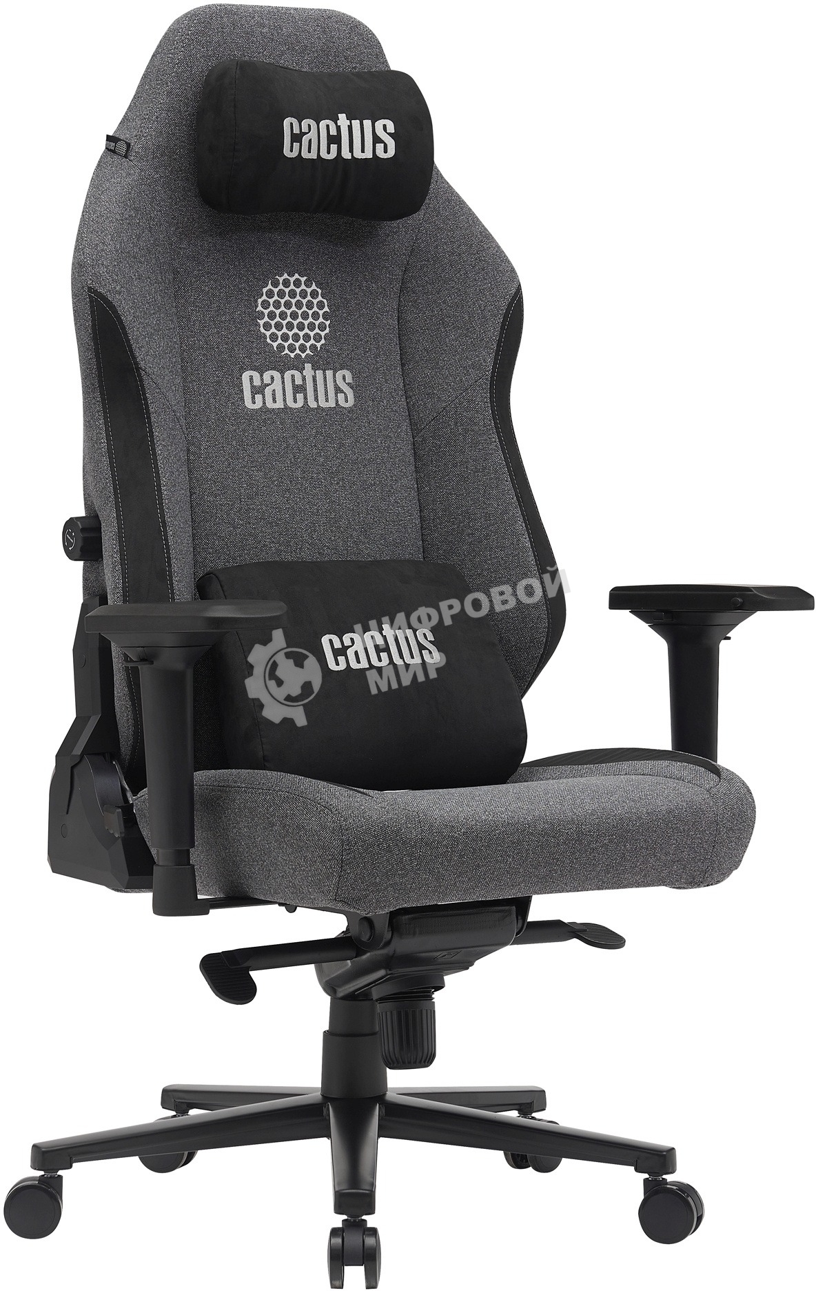 Кресло Cactus CS-CHR-MAG-GY серый, экокожа