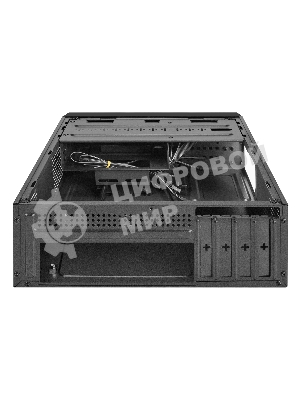 Компьютерный корпус Desktop ExeGate MI-208U2-M350 (mini-ITX/mATX, БП M350 с вент. 8см, 1хUSB+2хUSB 3.0, аудио, черный)