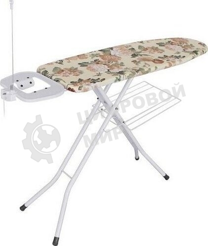 Доска гладильная DOGRULAR КАПИТОЛ белый, чехол с подкладкой из хлопка, подставка под утюг