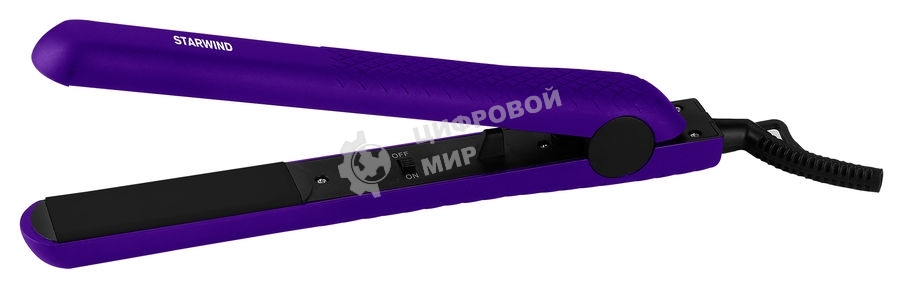 Выпрямитель для волос Starwind SHE5501 фиолетовый/черный, 200 °C, 1 режим