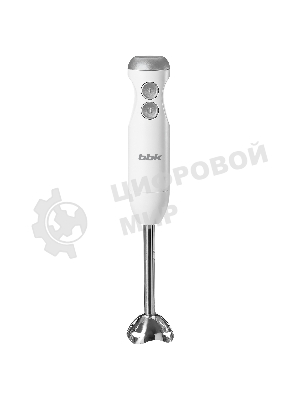 Блендер погружной BBK KBH1402 белый, 800 Вт, 2 скорости, турбо