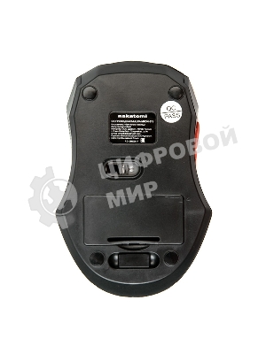 Мышь беспроводная Nakatomi MRON-07U черный, 1600 dpi, радиоканал, USB, кнопки - 5