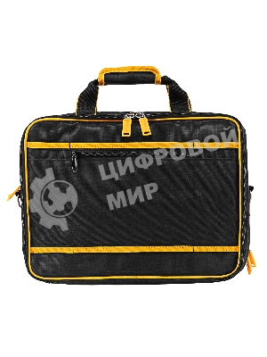 Сумка для инструмента Denzel 400х170х300 мм, 3 отделения, 28 карманов, наплечный ремень