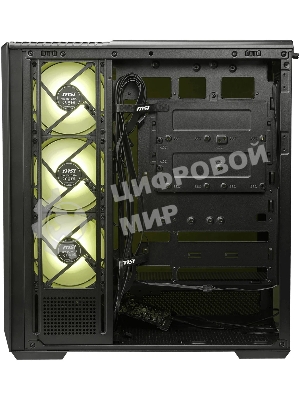 Компьютерный корпус MSI MAG PANO 130R PZ 2xUSB 3.2 Gen 1, 1xUSB 3.2 Gen2 Type-C, 3x120мм ARGB Reverse Blade Fan, 1x120мм ARGB Fan, 1 to 3 Fan PWM Splitter, Tempered Glass Window