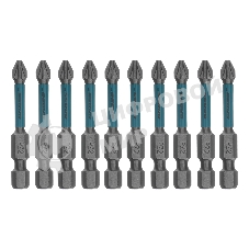 Набор бит Gross торсионных PZ2x50 мм, для ударных шуруповертов, отрывн., 10 шт.