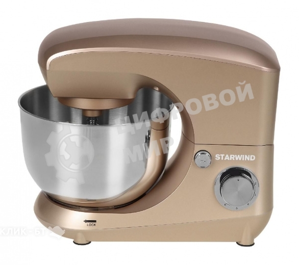 Миксер планетарный Starwind SPM5181 1300 Вт, золотистый