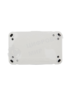 Блок из 2 розеток горизонтальный Kranz Mini OG открытой установки с заземлением, керамика, IP54 белый