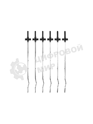 Шашлычница электрическая Kitfort KT-1404, 1400Вт серебристый