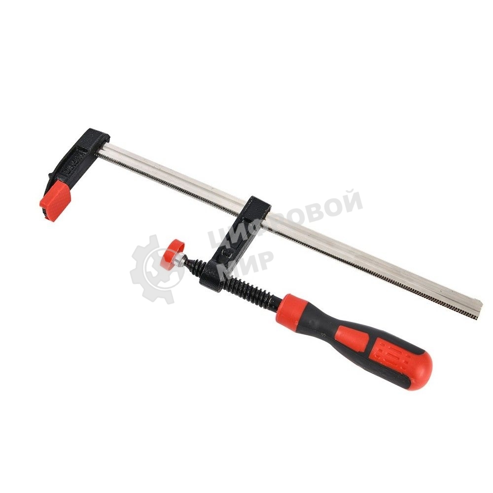 Струбцина F-образная усиленная Deli DL110525Z 250x50 мм, макс. усилие зажима 2000N, резьба 12мм