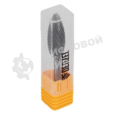 Борфреза по металлу Denzel твердосплавная, элипсообразная, тип-H, 12 мм