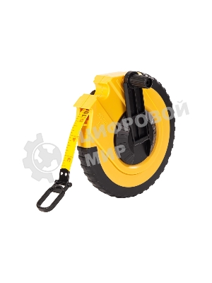 Мерная лента Deli DL9830ZY 30м x 14.5мм Ударопрочный корпус. Основной класс точности. Метрическое полотно из стекловолокна и ПВХ.