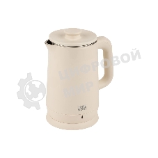 Чайник электрический Homestar HS-1006 1.8л бежевый, двойной корпус
