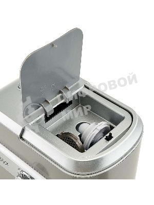 Мясорубка электрическая DELTA LUX DE-603M серый, 3000 Вт, 2.2 кг/мин, реверс, защита от перегрузки, насадки - 5