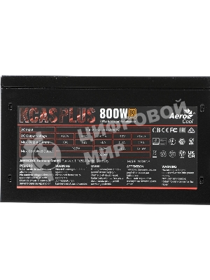 Блок питания Aerocool/Formula KCAS-800W, 800Вт, PLUS 80 PLUS Bronze, 120мм, черный
