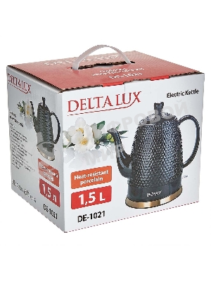 Чайник электрический Delta Lux DE-1021 черный