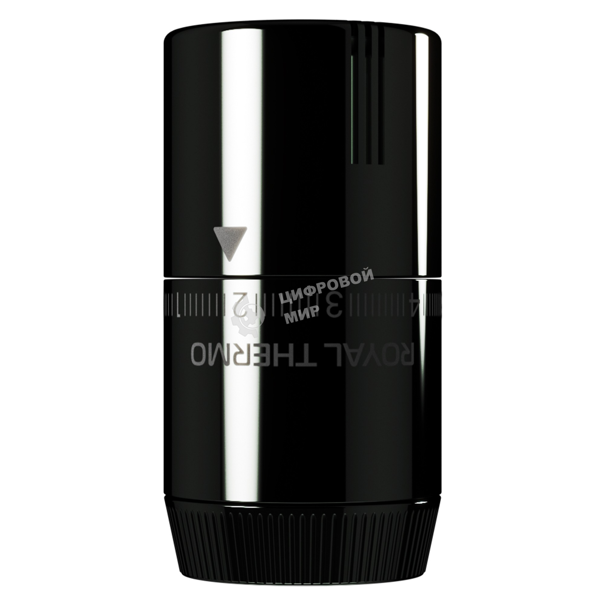 Термоголовка жидкостная Royal Thermo Design М30х1,5 (хром черный)