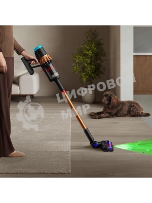 Пылесос вертикальный Dyson V16 Piston animal оранжевый/черный, питание от аккумулятора, 315 Вт, уборка сухая, пылесборник 1.3 л