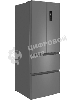 Холодильник Maunfeld MFF180NFSE01 нержавеющая сталь трехкамерный 224/113л морозилка снизу, No Frost