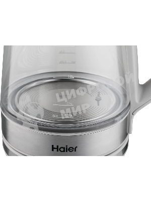 Чайник электрический Haier HK-501 1.7л. 2400Вт серый корпус: стекло/пластик (TD0036930RU)