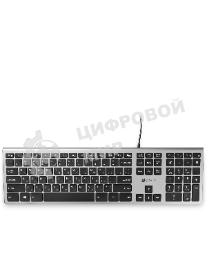 Клавиатура Oklick 890S проводная, USB Type-A, серый