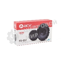 Колонки автомобильные ACV PD-651 BEATS (без решетки) 180Вт 88дБ 4Ом 16см (6.5дюйм) (ком.:2кол.) коаксиальные однополосные