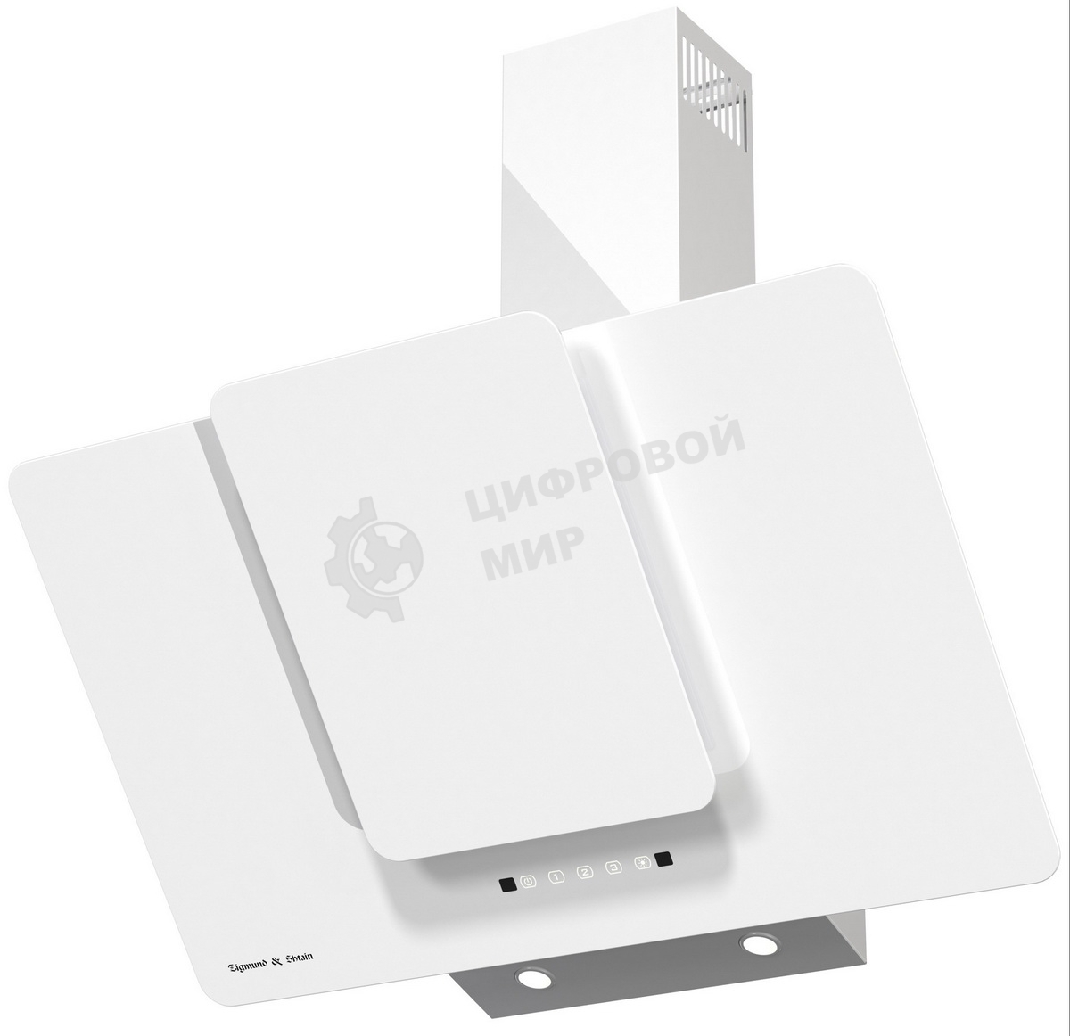 Вытяжка каминная Zigmund & Shtain K 150.9 W белый, 90 см, 1100 куб. м/ч, 65 дБ