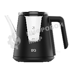 Чайник электрический BQ KT0046DW черный, 2200 Вт, 1л