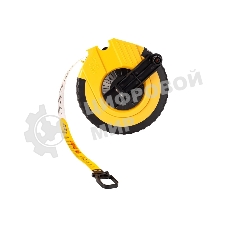 Мерная лента Deli DL9830ZY 30м x 14.5мм Ударопрочный корпус. Основной класс точности. Метрическое полотно из стекловолокна и ПВХ.