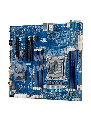 Материнская плата серверная Gigabyte MF51-ES2, LGA 2066, Intel C422, 8xDDR4 ECC, 8xSATA, 1xM.2, 3xPCIe 3.0 x16, 1xVGA, 2x 1Gb LAN, 2xUSB-A 2.0, 2xUSB-A 3.2 Gen 1, SSI-CEB