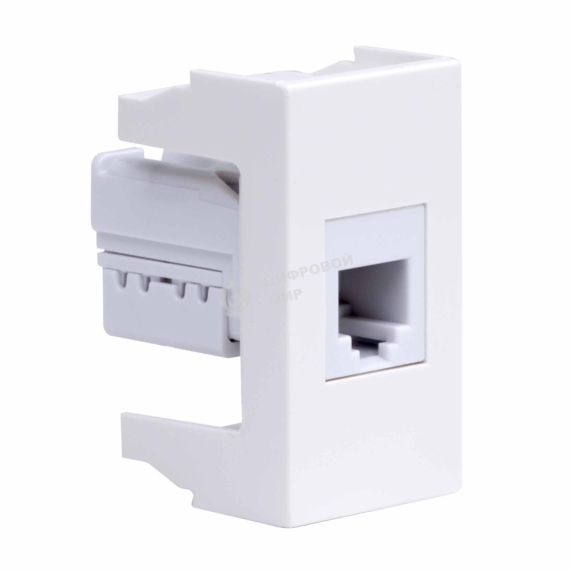 Розетка телефонная DKC Viva 45018 1-м 1 мод, RJ12, 6P6C, белый