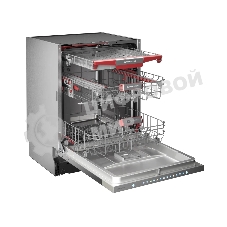 Встраиваемая посудомоечная машина Kuppersberg, High-Tech, 60 см, 15 комплектов, 3 корзины, 7 программ, конденсационная сушка, автоматическое открывание двери, LED подсветка, сенсорное управление, инверторный мотор, энергоэффективность А+++