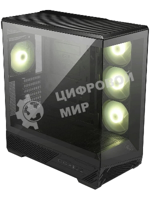 Компьютерный корпус MSI MAG PANO 130R PZ 2xUSB 3.2 Gen 1, 1xUSB 3.2 Gen2 Type-C, 3x120мм ARGB Reverse Blade Fan, 1x120мм ARGB Fan, 1 to 3 Fan PWM Splitter, Tempered Glass Window