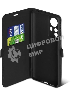 Чехол (флип-кейс) DF xiFlip-79, для Xiaomi 12 Pro, черный xiflip-79 (black)