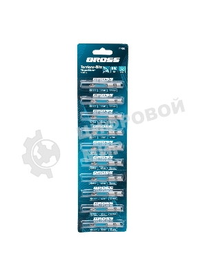 Набор бит Gross торсионных PZ2x50 мм, для ударных шуруповертов, отрывн., 10 шт.