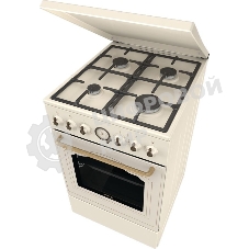Плита комбинированная Gorenje GKS5B70CLI бежевый, конфорок 4 газовых, духовка 70 л, 50 см x 85 см x 59.4 см