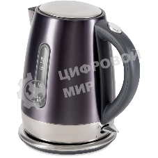 Чайник электрический Hyundai HYK-S7777 1.7 л, 2200 Вт, графит/серебристый корпус: металл