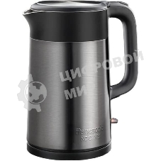 Чайник электрический Panasonic NC-CWK51 1.7 л, 1500 Вт, нержавеющая сталь/черный корпус: полупропилен/нержавеющая сталь