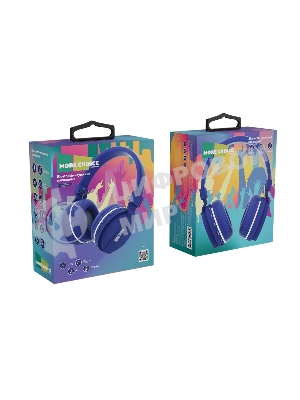 Беспроводные наушники MORE CHOICE HW15 фиолетовый, накладные, Bluetooth, до 6 ч