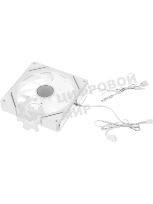 Вентилятор для корпуса Accord ACC-YF14 ARGb 140х140x25 белый 4-pin (ACC-YF14 ARGb белый) brown box