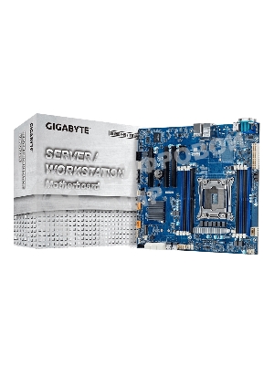 Материнская плата серверная Gigabyte MF51-ES2, LGA 2066, Intel C422, 8xDDR4 ECC, 8xSATA, 1xM.2, 3xPCIe 3.0 x16, 1xVGA, 2x 1Gb LAN, 2xUSB-A 2.0, 2xUSB-A 3.2 Gen 1, SSI-CEB